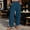 Blue wide leg lounge pants a1, variant on Cagogo Women's Wide Leg Elastic Waist Lounge Pants with Pockets Solid Casual Long Trousers Travel Beach Work Loose Fit Comfy Summer Bottoms, Black S