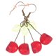 thumbnail image 5 of NUOLUX 1Par Aretes De Aleación Y Plástico Con Único De Cereza Y Esqueleto En, 5 of 8