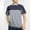 Gray, variant on YLSDY Men's Casual Short Sleeve Moisture Wicking Performance Golf Button Collared Contrast Color Patchwork Pique Shirts Tops Black XXXL