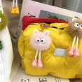 thumbnail image 5 of Llavero de felpa con forma de animal, dije para bolso, decoraciones, animales lindos y suaves, 5 of 5