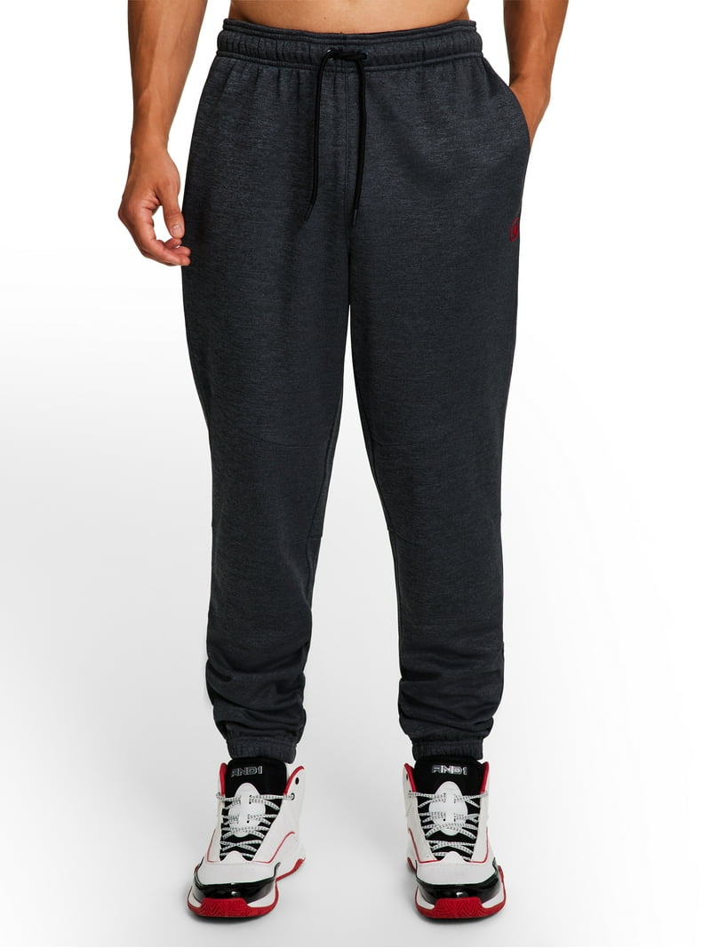 AND1 Men's and Big Men's Power Forward Fleece Sweat Pants, Sizes