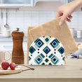 thumbnail image 2 of Yayeee Napkin Holder for Table Kitchen Paper Tissue Organization, Green Geometric Pattern, 2 of 8