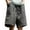 Gray, variant on Men's Wide Leg Cargo Shorts Baggy Casual Lightweight Summer Short Classic Lounge Loose Beach Shorts with Pockets
