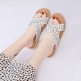 thumbnail image 4 of Pantuflas de fondo plano para mujer tejidas informales de tendencia cómoda de nuevo estilo de verano Wmkox8yii  hj789, 4 of 8