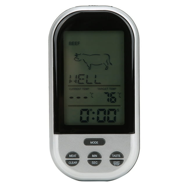 Sonda digital Cocina Comida Carne BBQ Termómetro de cocina Sincronización remota inalámbrica EOTVIA No