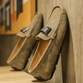 thumbnail image 3 of Men's Casual Loafers Slip On Leather Shoes Lightweight Driving Shoes Moccasins Classic Penny Loafer Flats Boat Shoes, 3 of 10