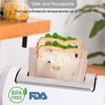 thumbnail image 4 of ZHAOCHENG bolsas reutilizables para tostadora, parrilla (16*16 cm), bolsas para tostadas, bolsa de cocina resistente a altas temperaturas para tostadora, microondas, horno, 4 of 4