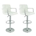 thumbnail image 1 of Nicer Furniture White Hexagrid Bar Stool, 1 of 1