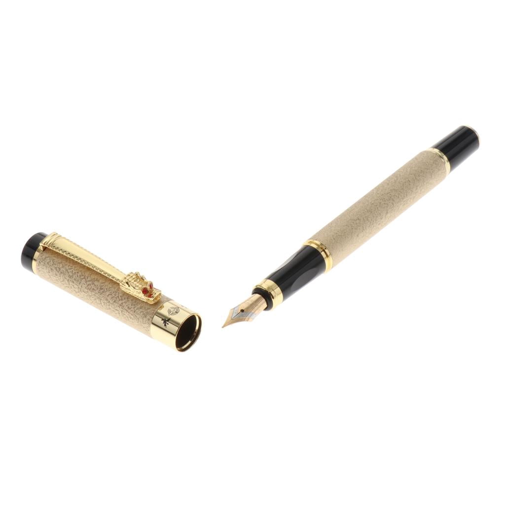 QccHieUs 3Pcs Fountain Pen - Calligraphy Pens For Writing - Designer Gift Set - 1.5mm 1mm golden