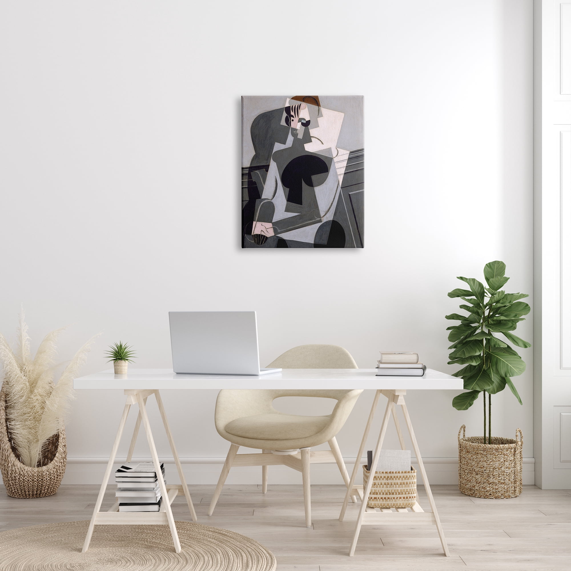 Stupell Industries Portrait de Madame Josette Juan Gris Classic Abstract Painting Painting Gallery Wrapped Canvas Print Wall Art, Design by one1000paintings