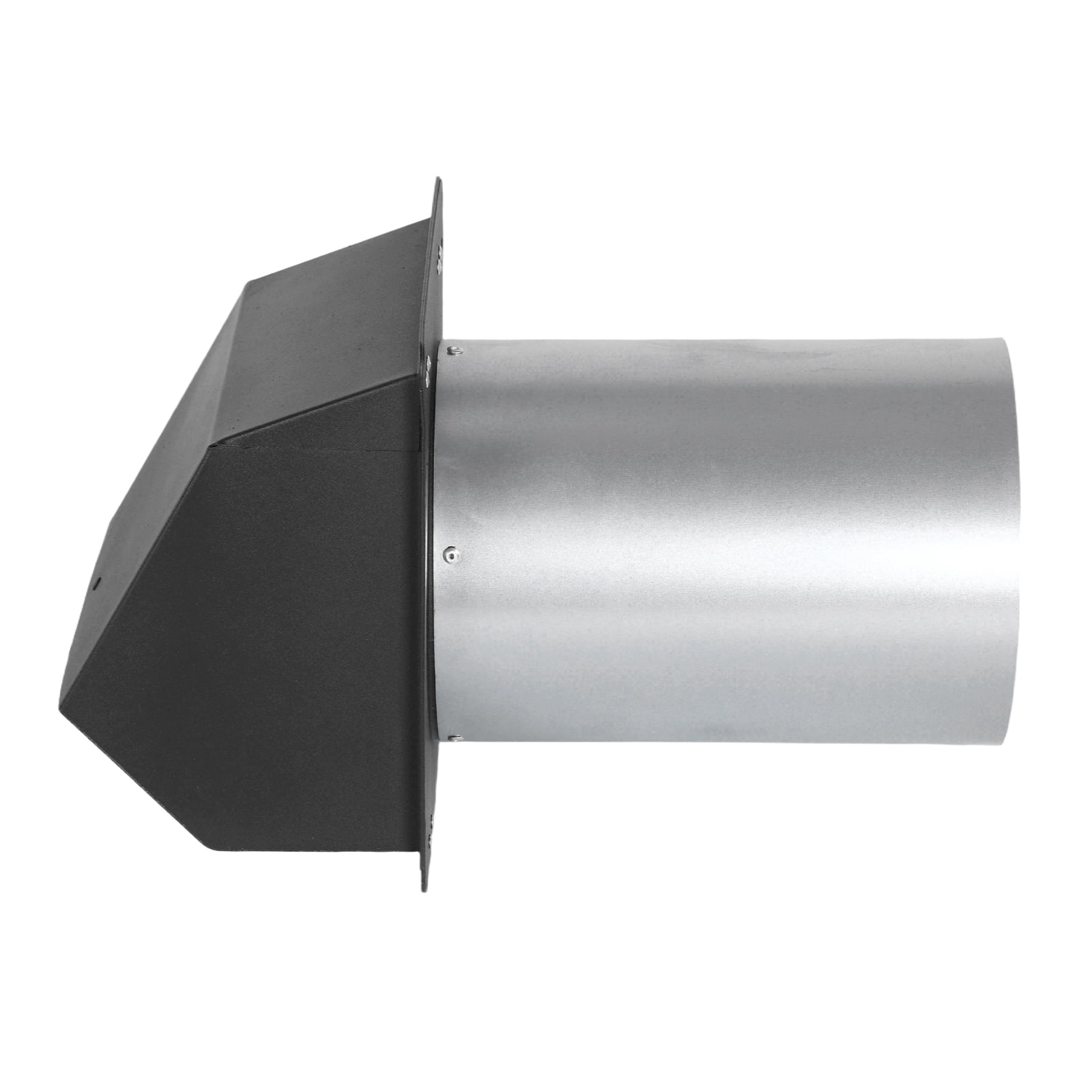 golytefs 6 Inch Dryer Vent Cover Outside with Screen And Damper Wall Vent Cover Cap Exterior Air Exhaust for Residential Housing Kitchen Hvac Duct (Black)