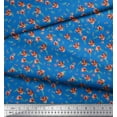 thumbnail image 3 of Soimoi Cotton Cambric Fabric Leaves & Floral Artistic Print Fabric by The Yard 56 Inch Wide, 3 of 3