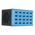 thumbnail image 4 of WLXA5 + 100W 20 puertos USB Hub Cargador Adaptador de corriente de pared Estación de carga rápida 100-240V (enchufe de EE. UU.), 4 of 8