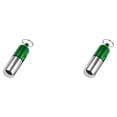 thumbnail image 1 of Maoww Portable Waterproof Aluminum Pill Box Case Bottle Cache Drug Holder Container Box Pill Box silver+green 2Set, 1 of 6