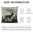 thumbnail image 6 of Acheng Vintage Wood Forest Wolf Stag Bear Throw Pillow Cover Pillowcase Camp Theme Set of 2 Decor For Sofa Bed Couch Home Bedroom Camping Gifts For Camper Adventure Lover, Camper Lover Gift White, 6 of 6