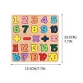 thumbnail image 2 of Clearance! Wooden Puzzles Toys for Ages 1-5, Shape Alphabet Learning Puzzles Toys with Puzzle Board & Letter Blocks, Birthday/Christmas Gifts for Kids, 2 of 6
