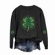 thumbnail image 5 of RKSTN Women's St Patrick's Day Sweatshirt Plus Size Crewneck Irish Gift St Patricks Luckys Shamrocks Graphic Print Hoodless Sweatshirts Top Womens Casual Round Neck Loose Fits Long Sleeve T Shirts, 5 of 5