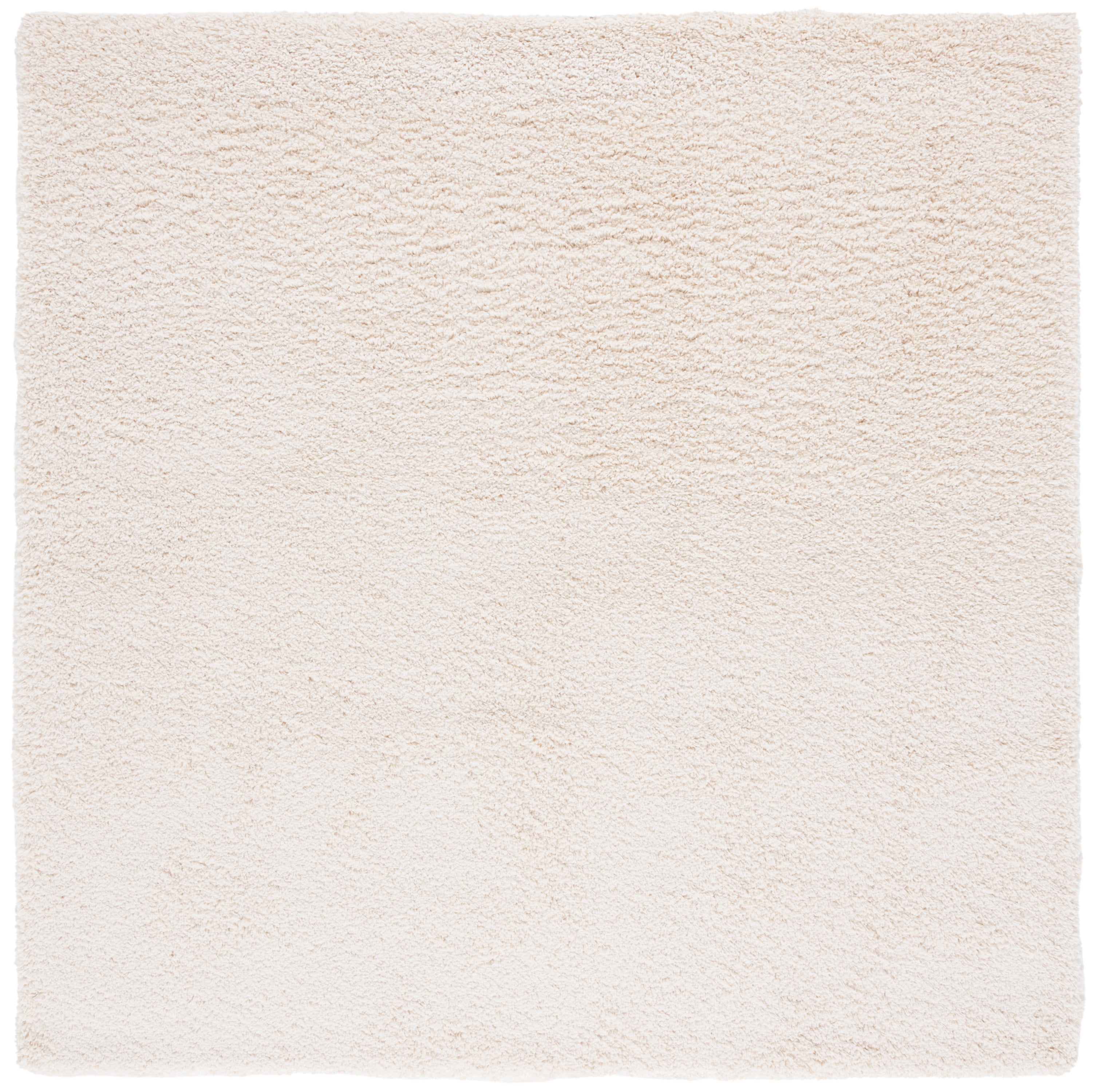 SAFAVIEH California Plush Solid Shag Area Rug, Ivory, 4' x 4' Square - Modern Design, Ivory, Non-Shedding & Easy Cleaning, Ultra Plush Thick Pile, Ideal for Living Room, Bedroom