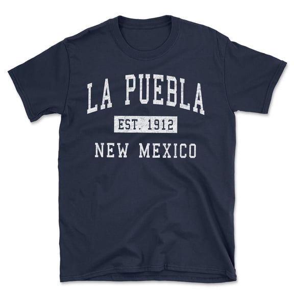 La Puebla New Mexico Classic Established Men's Cotton T-Shirt