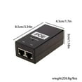 US POE Injector 48V 24W PowerOver Ethernet Adapter IP Phone Camera IEEE ...