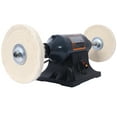 thumbnail image 5 of Olurrisa Extra long 8-Inch Electric Polisher Bench Buffer Grinder -4 Pole motor; Includes 4PCs 80Ply Thic Buffing Wheels for Polishing Metal, Jewelry, Knives, Wood, Jade,etc. CSA Certificated, 5 of 9