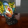 thumbnail image 4 of Lámpara de mesita de noche LED Tiffany Blue Fairy Butterfly Mesita de noche Lámparas de mesa Pantalla de vidrieras Interruptor de encendido y apagado Lámpara de escritorio de oficina en casa, 4 of 5