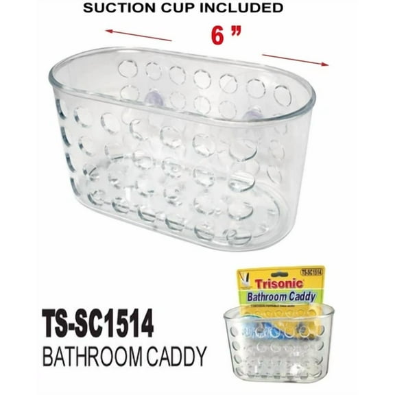 Shower Caddy Bath Bathroom Organizer Storage Basket Soap Holder W/ Suction Cups