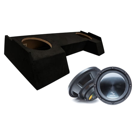 2019-2025 Dodge Ram Crew Cab Dual Harmony 12" HA-R124 Loaded Subwoofer Stereo Sub Box Sealed Enclosure Car Audio Bundle 300W RMS 4 Ohms