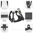 thumbnail image 6 of XMXY No Pull Dog Harness, Jurassic Scandinavian Adjustable Reflective Pet Harness with Oxford Vest, Medium Size, 6 of 9