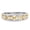 White & Yellow Gold, variant on MauliJewels 0.48 CT Lab Grown Diamond Wedding Band for Women, Round Cut Stone Ring, F-G Color VS1 Clarity, 10K Rose White Yellow Gold Stackable Bridal Band