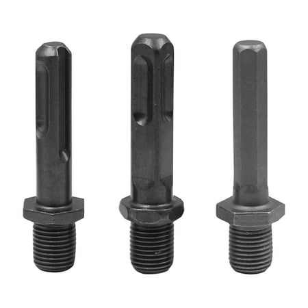 

3 Pieces Steel Drill Chuck Adapter 3/8 Quick Change for Household Electric Drill Accessories