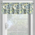 thumbnail image 2 of Ambesonne Floral Valance Pack of 2, Mandala Vintage Style, 54"X12", Yellow Blue, 2 of 5