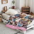 thumbnail image 3 of Custom Blanket with Picture for Couples, Personalized Flannel Throw Blankets,Custom Gifts for Girlfriend Boyfriend Her Him Wife Husband Birthday Blankets, 3 of 5