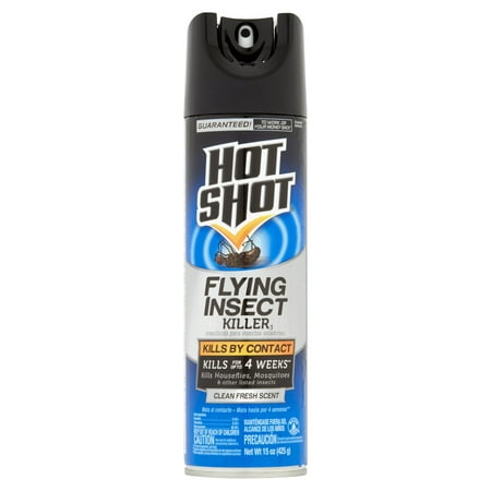 Hot Shot Flying Insect Killer, Clean Fresh Scent, (Best Insect Home Defense)
