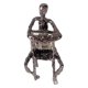 thumbnail image 1 of Estatua abstracta de hierro, estatuilla, decoración de oficina, hogar, escritorio, cumpleaños Negro, 1 of 7