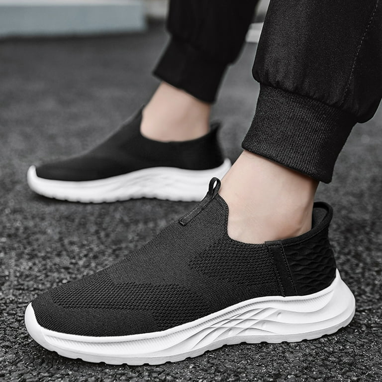 LUOGENLI Male Mens Sneakers Size 14W Men Casual Sports Shoes Fashionable New Pattern Simple Solid Color Lightweight Comfortable All on Mens Sneakers Size 13 Wide Sneakers for Men 8.5 46 Walmart