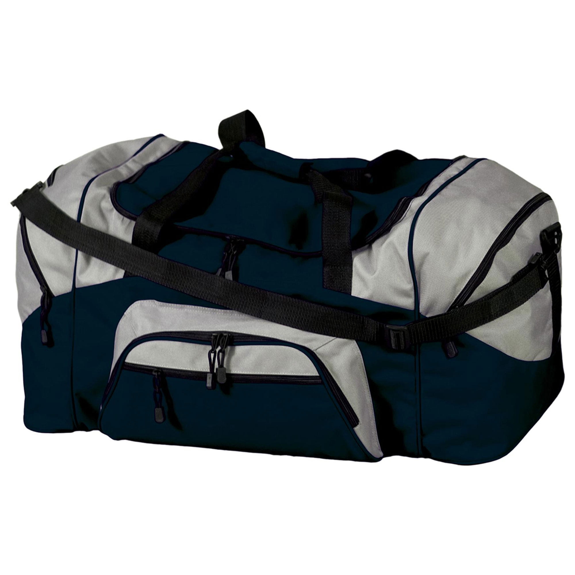 Port & Company Color Block Sport Zipper Duffel Bag