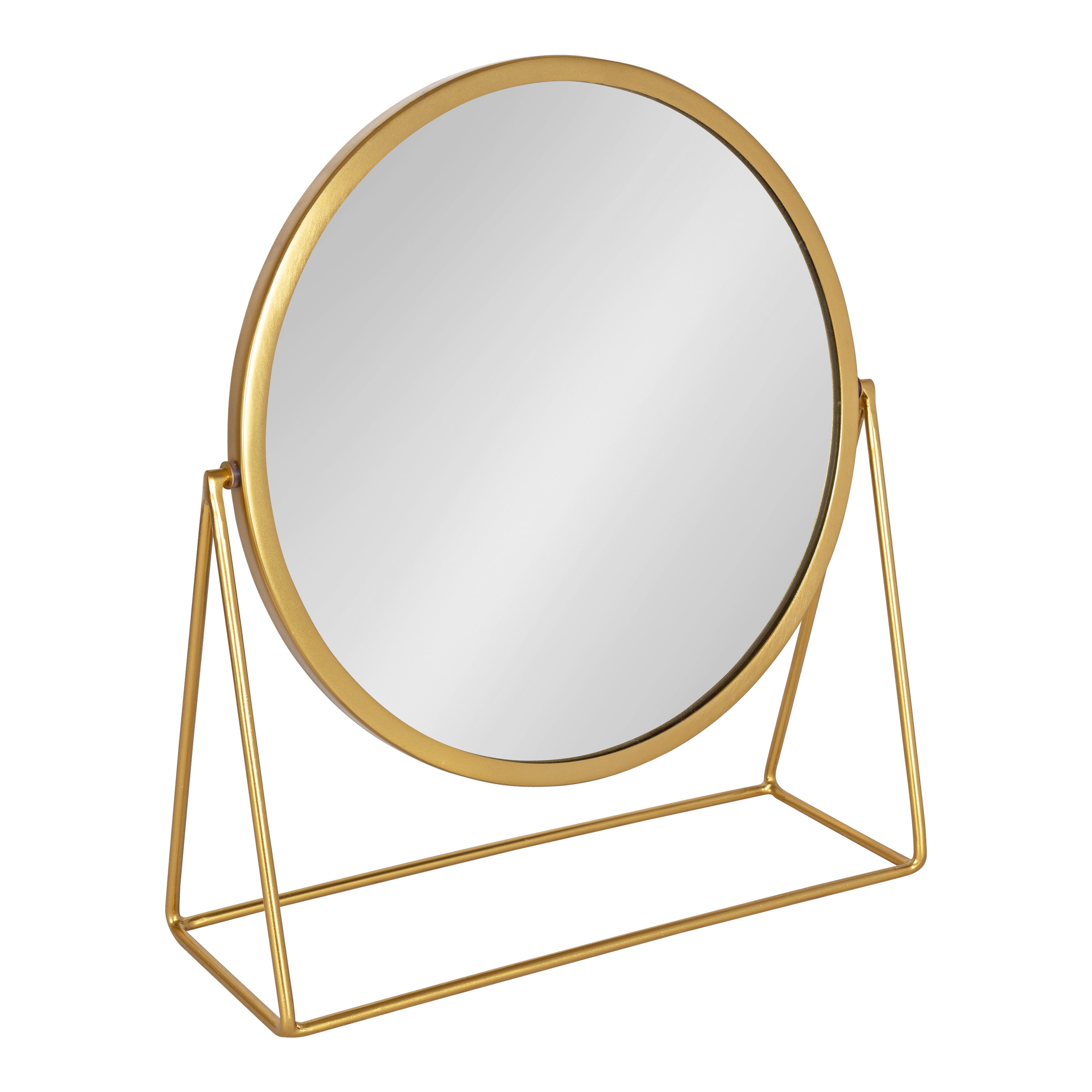 gold table top mirror