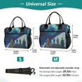 thumbnail image 4 of FORMRS Insulated Lunch Bag for Work School Unisex Large Capacity Cooler with Shoulder Strap, Blue Planet, 4 of 6