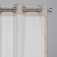thumbnail image 3 of Brookstone Renwick Solid Total Blackout Grommet Top Single Curtain Panel, Linen Beige, 50 x 84, 3 of 8