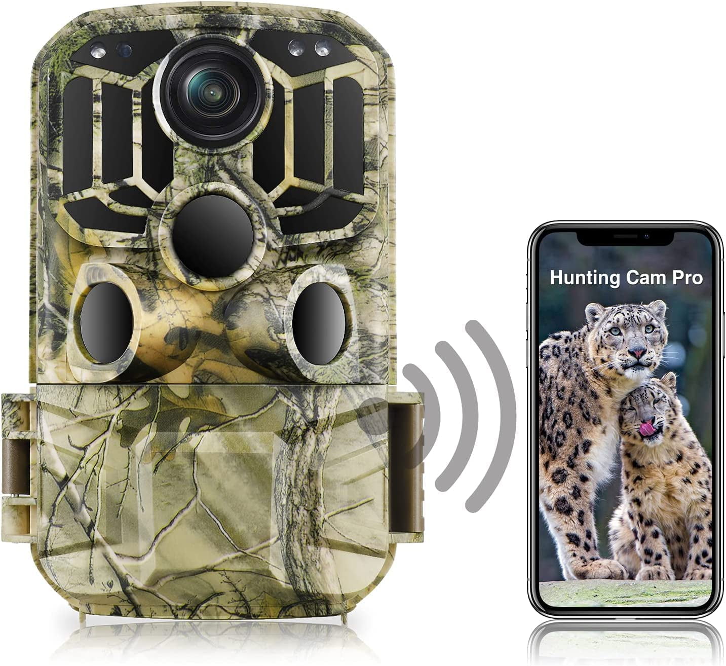 CAMPARK H80 WiFi Bluetooth Trail Camera 20MP 1296P Game Hunting Camera