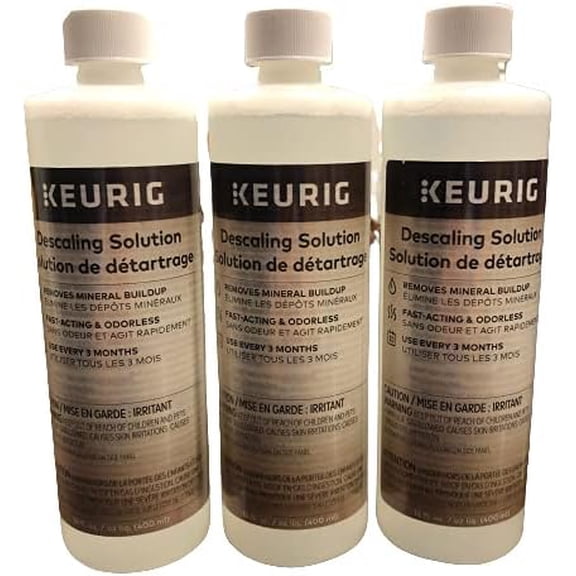 Descaling Brewer Cleaner, Includes 42 oz. Descaling , Compatible with Classic/1.0 & 2.0 K-Cup Pod Coffee Makers (42 Oz) - Pack of 3