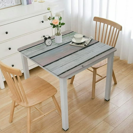 

Fitted Tablecloth Square Grain Elastic Edge Polyester Decor Tablecloths Waterproof Oil Proof Table Clothes for Home Festival Celebration Party Gift