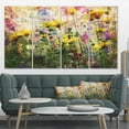 thumbnail image 1 of Coreopsis Flowers and Paint Splashes - Flower Artwork on Canvas, 1 of 3