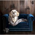 thumbnail image 2 of Husky Lit pour Animaux en Velours Bleu Marine, 2 of 8