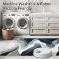 thumbnail image 5 of ODIKA 6'x9' Machine Washable Non-Slip Area Rug, Contemporary Wave with Flowing and Accent High Traffic Rug, Gray, 59882, 5 of 7
