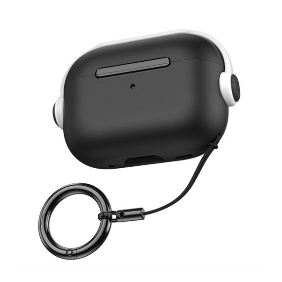 Étui de Protection TPU pour AirPods 4 - Design Créatif avec Verrou, Absorption des Chocs et Rebond, Étui Souple Antichute pour Écouteurs Bluetooth, Violet