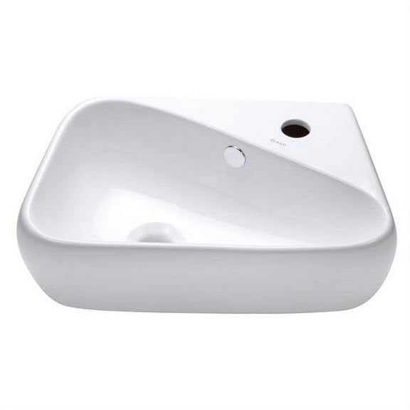 Elanti Ceramic 18'' Wall Mount Bathroom Sink