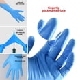 thumbnail image 2 of Guantes de goma de nitrilo desechables de grado alimenticio Ambochen, guantes chinos duraderos para lavar platos en la cocina del hogar, 100 unidades, 2 of 3