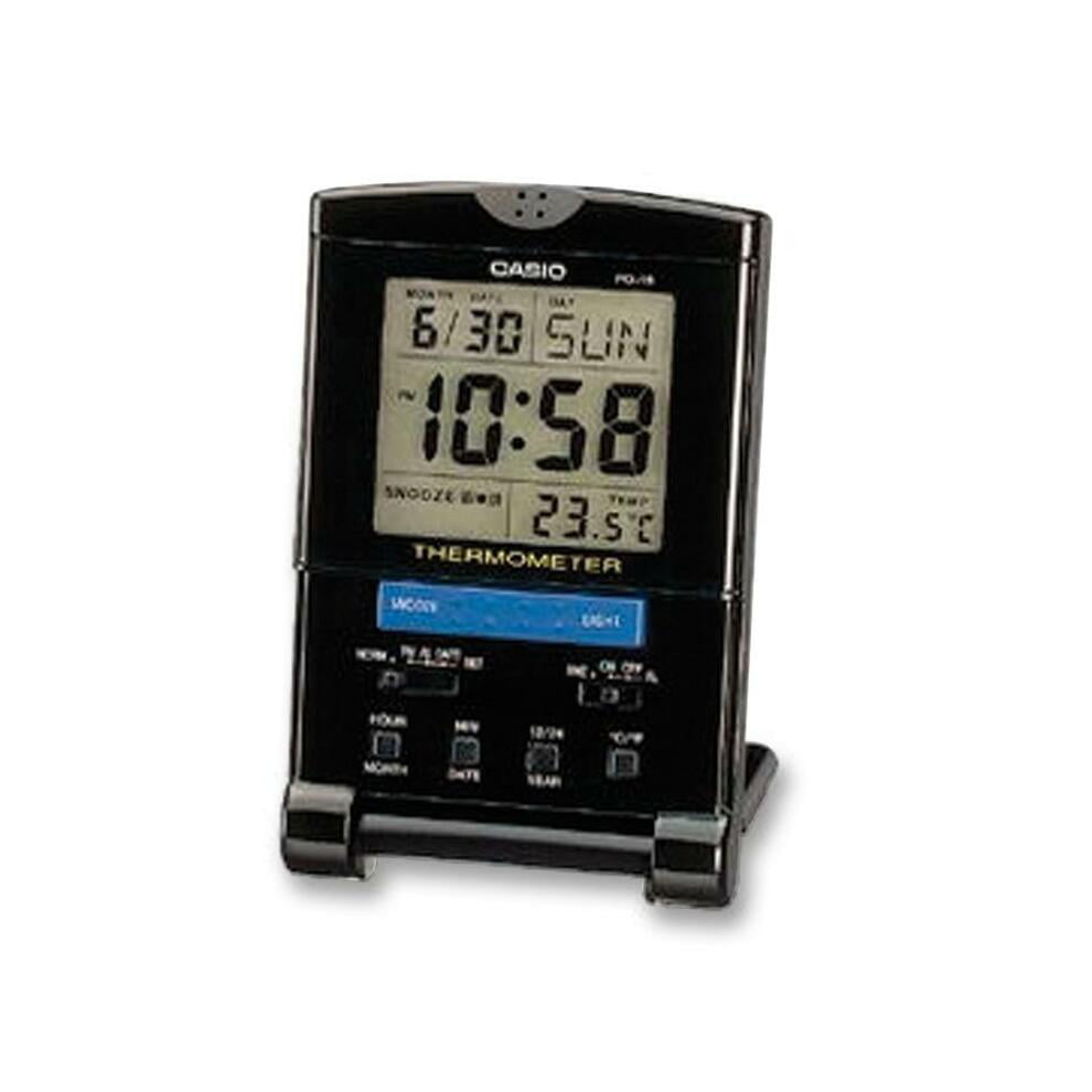 NEW CASIO PQ65-2D TRAVEL Alarm Clock Thermometer LED Light PQ-65 USA Seller 